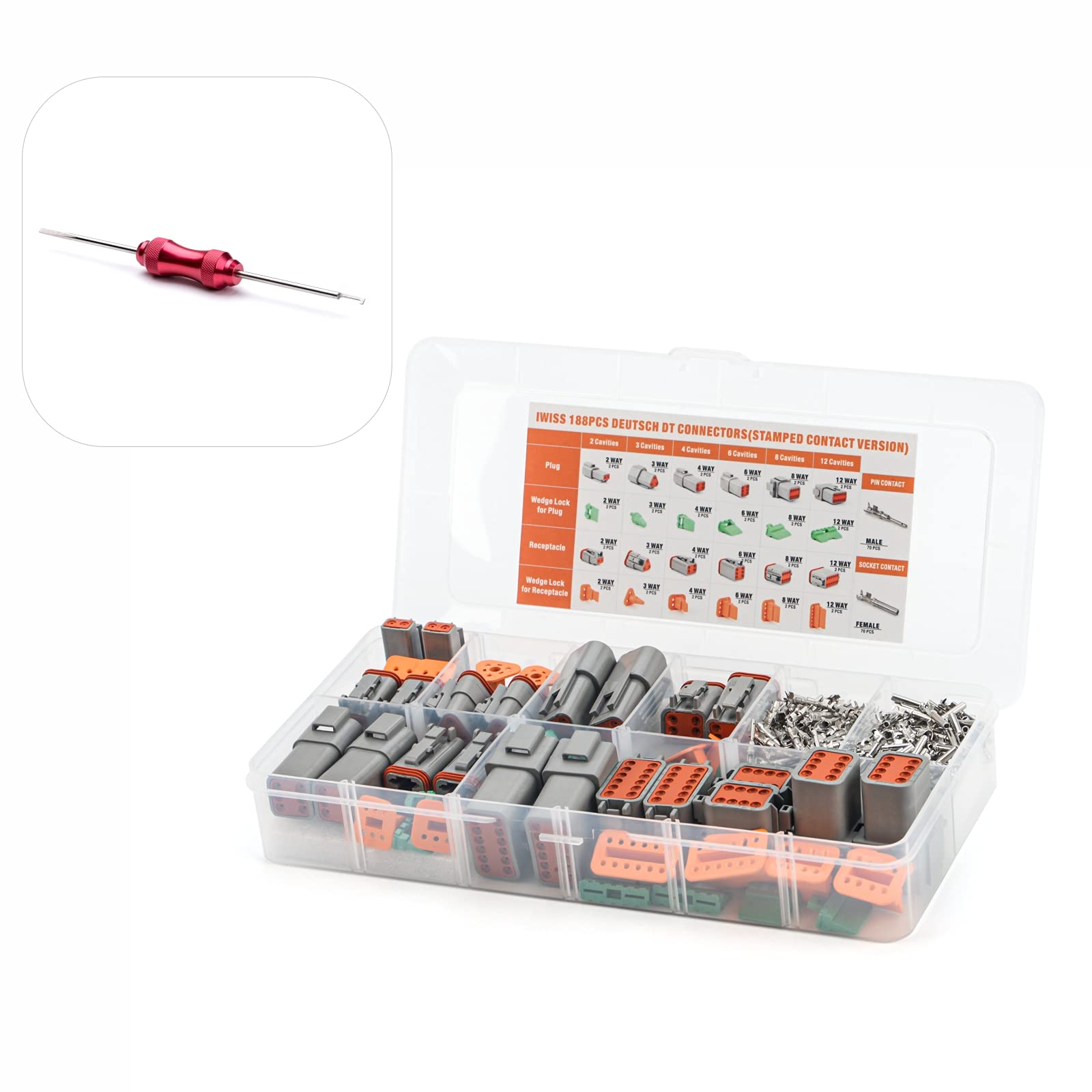 Amazon.com: Deutsch Removal Tool & 188PCS DT Connector Kit